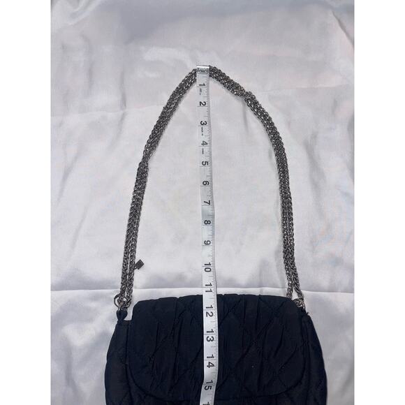 BCBGENERATION Black Quilted Chain Shoulder Strap Women's Handbag Bag - Picture 3 of 12